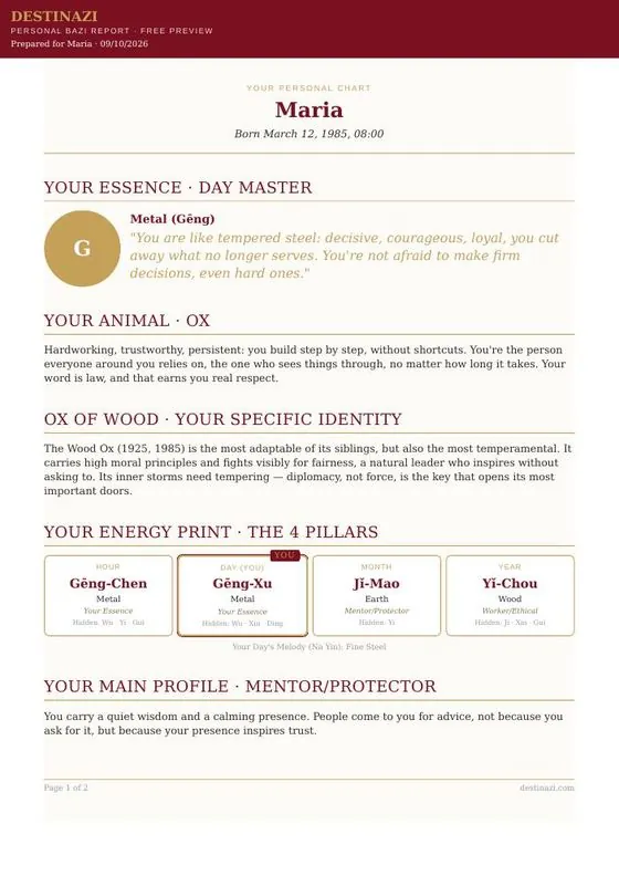 Free report, page 1