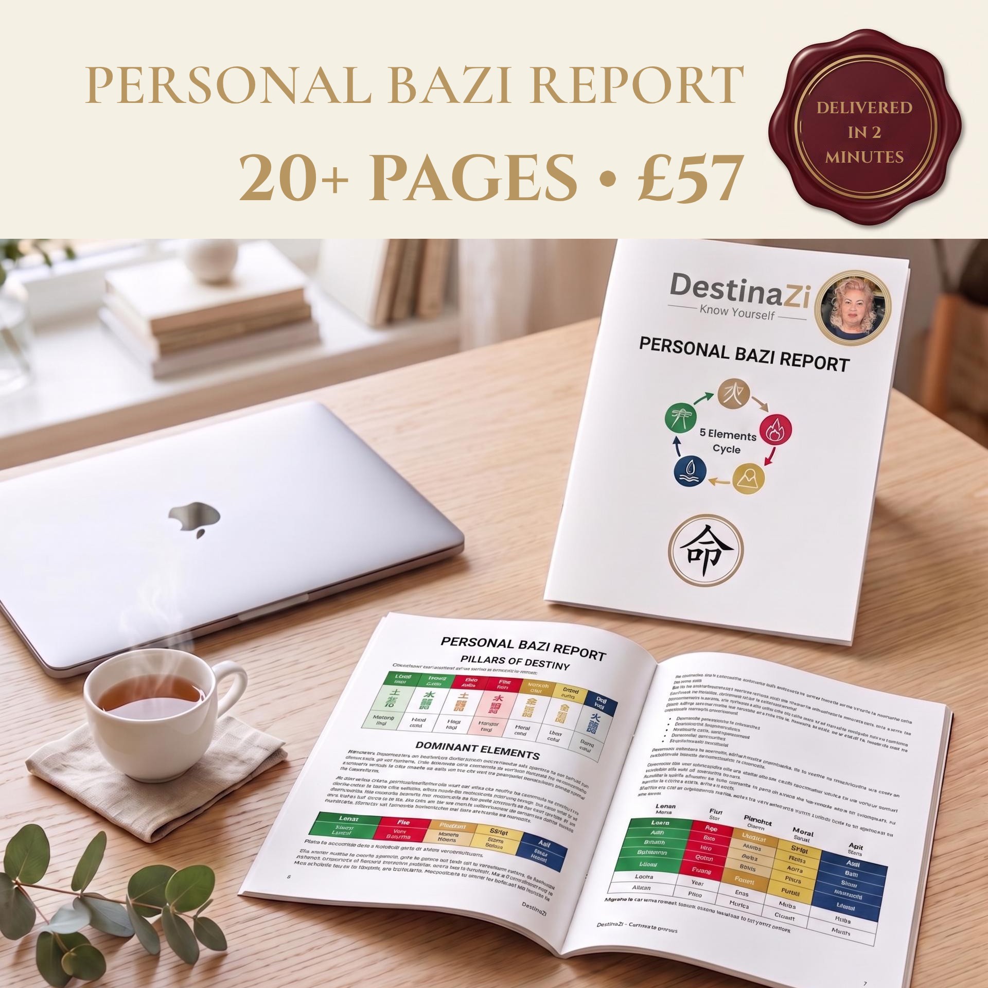 Personalised BaZi report, 20+ pages, £57